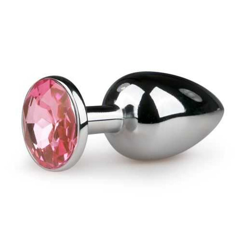 Easytoys Anal Collection Metal Butt Plug No. 1 - Silver/Pink