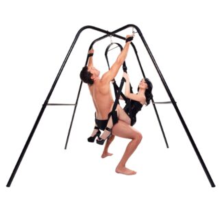 Fetish Fantasy Sex Swing Stand - Black