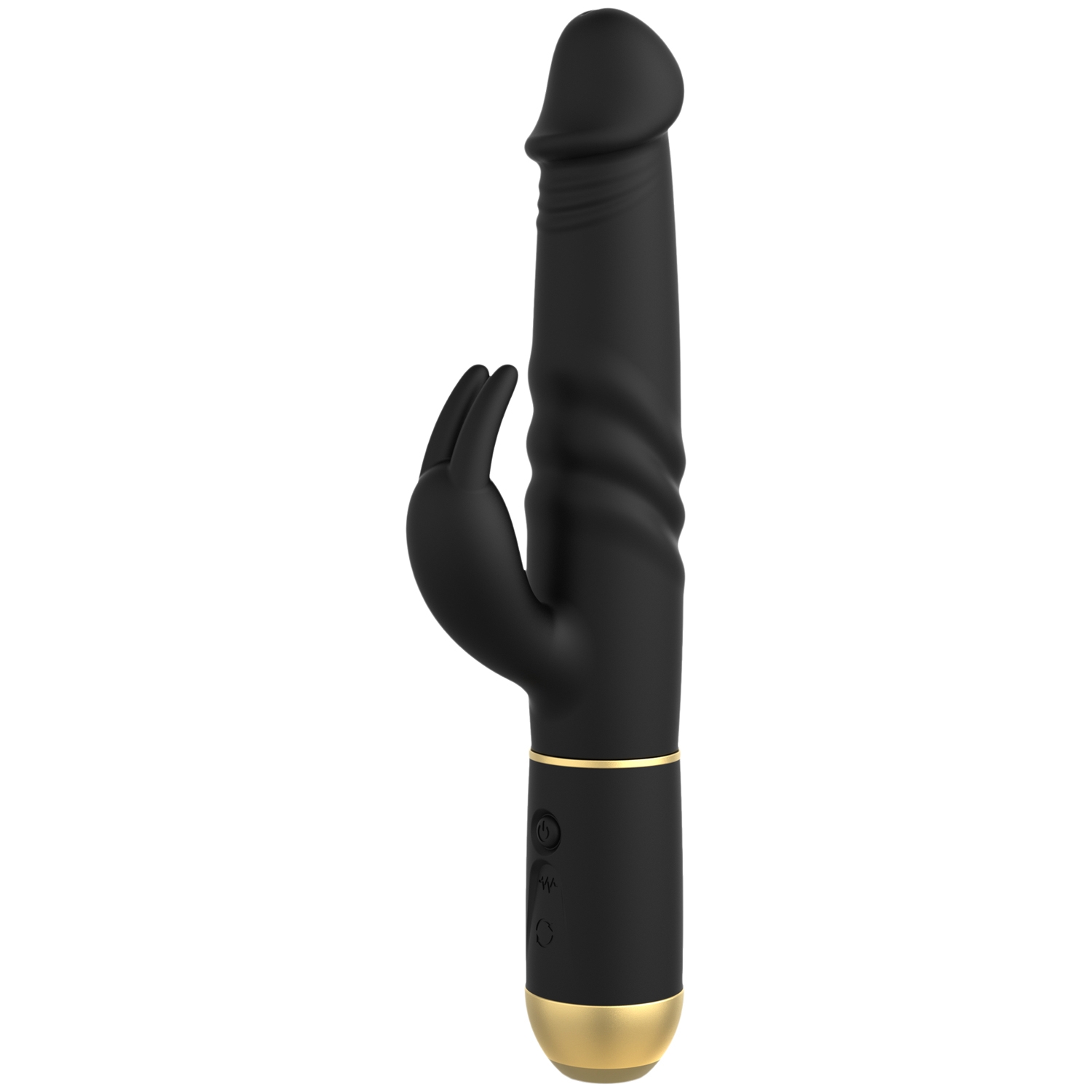 Dorcel Marc Furious Rabbit 2.0 Rechargeable Rotating Pearl Rabbit Vibrator - Black