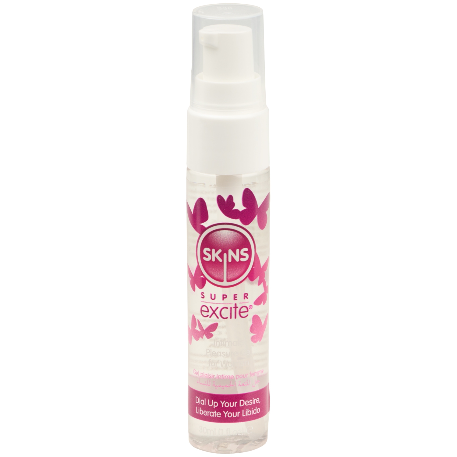 Skins Super Excite Clitoral Stimulation Gel 1 Fl oz (30ml) - Clear
