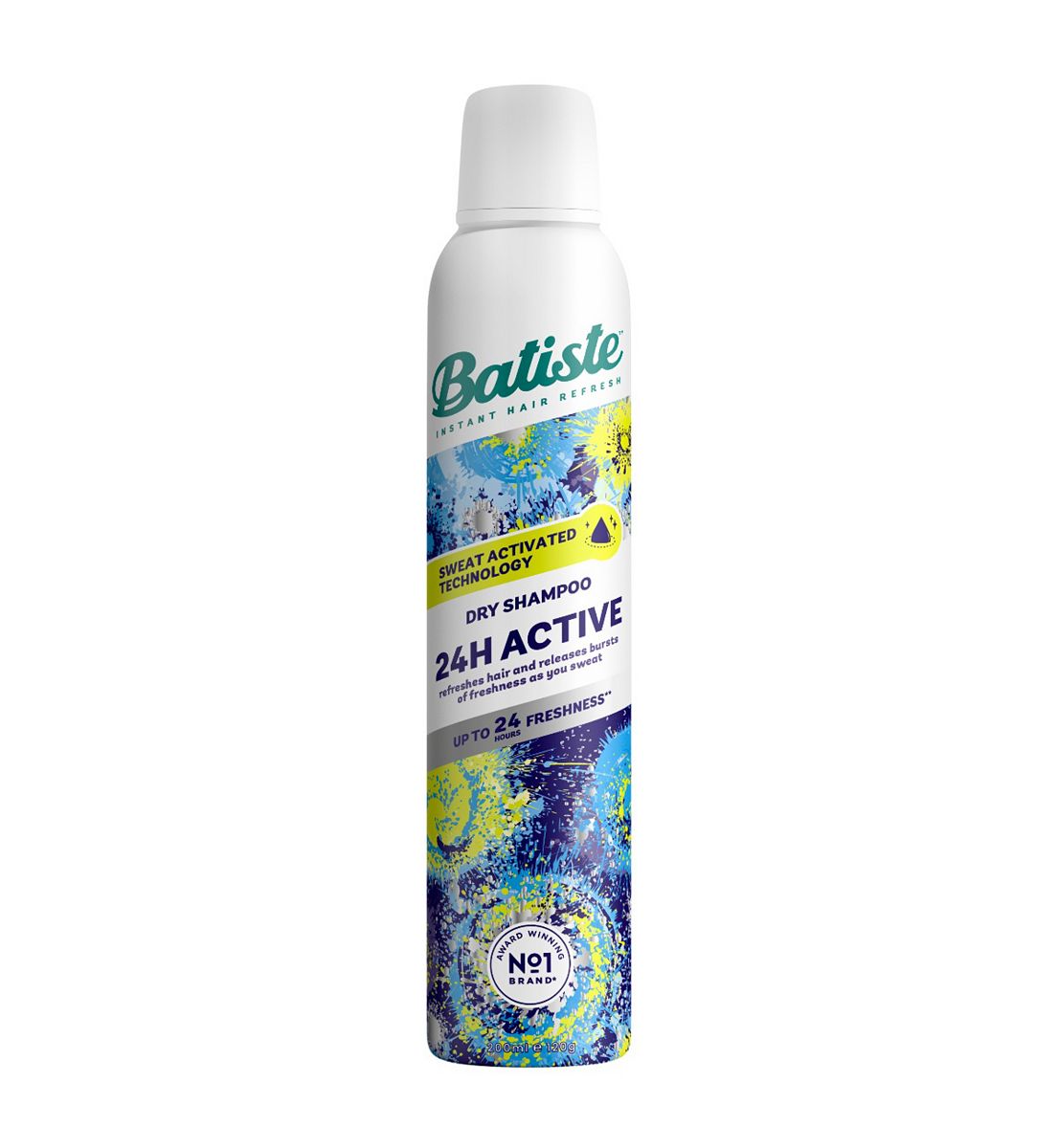 Batiste 24H Active Sweat Activated Dry Shampoo, Hair Shampoo200 ml, 200ml