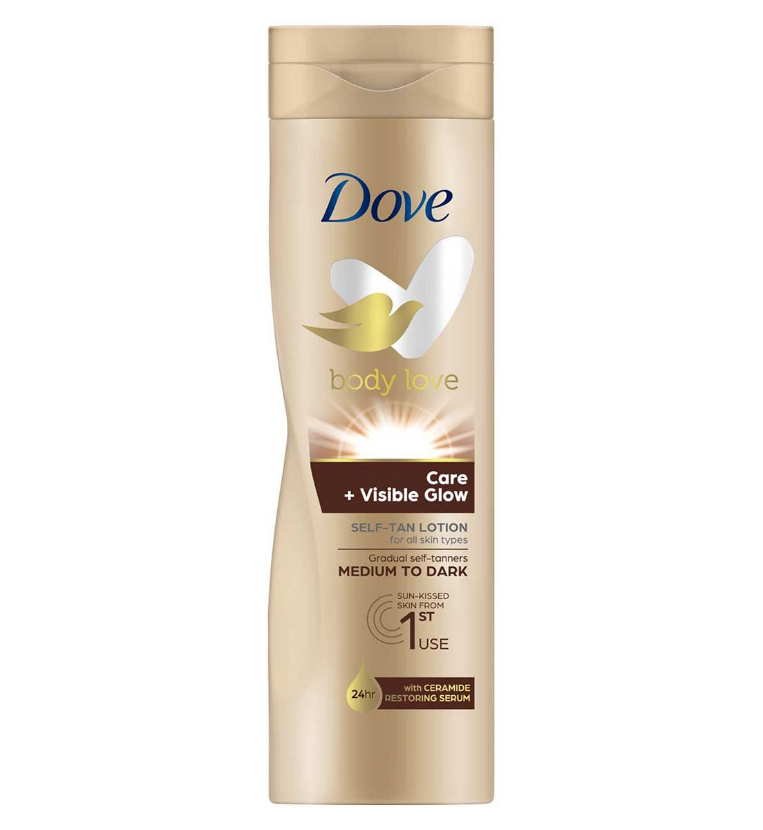 Dove Lotion Visible Glow Dark250 ml, 250ml