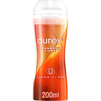 Durex 2 In 1 Massage Ylang Lube Water Based -200 ml, 200ml