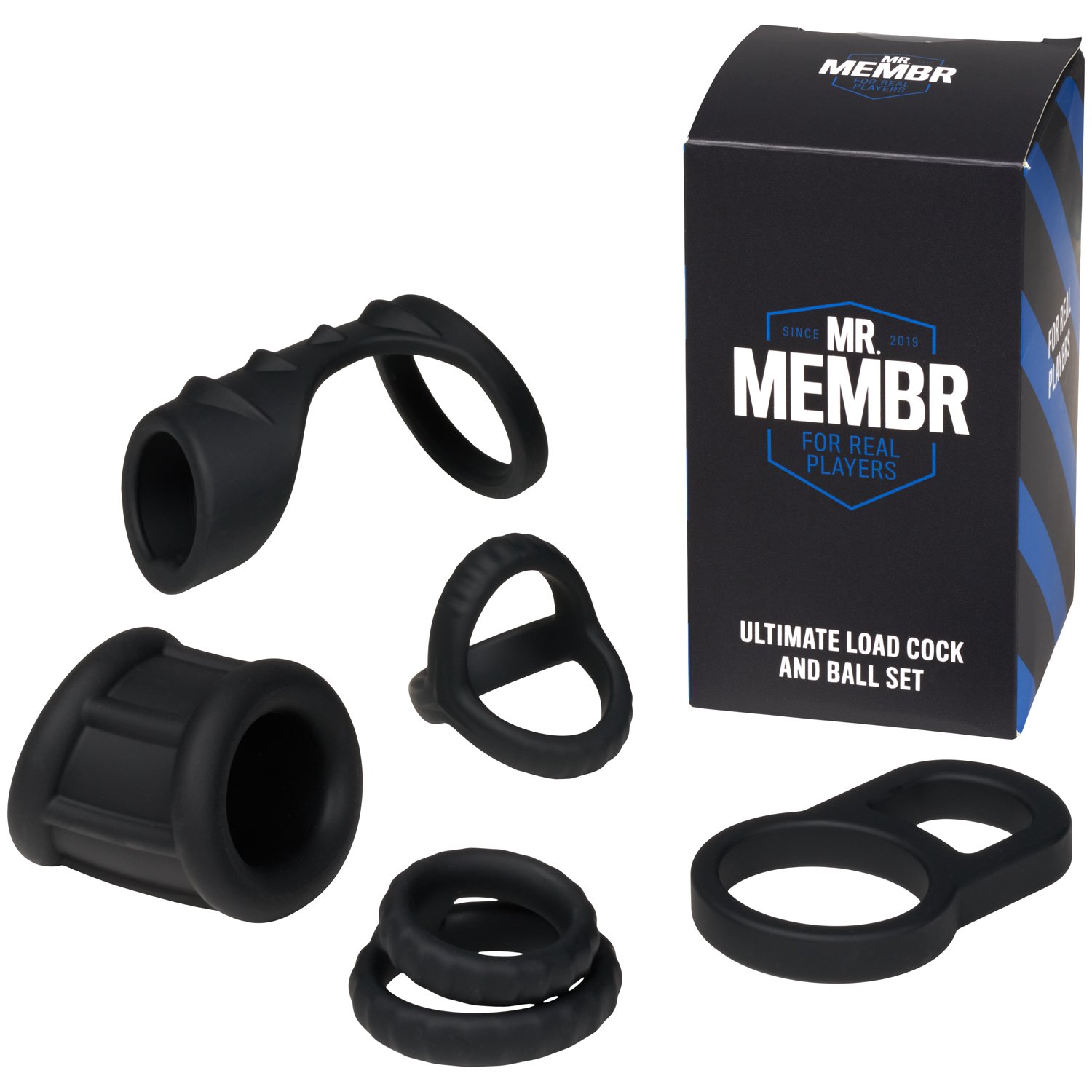 MR.MEMBR Ultimate Load Penis and Ball Set - Black
