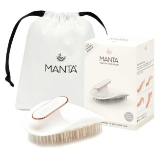 Manta The Gentle Hairbrush White For Fragile Or Thinning Hair