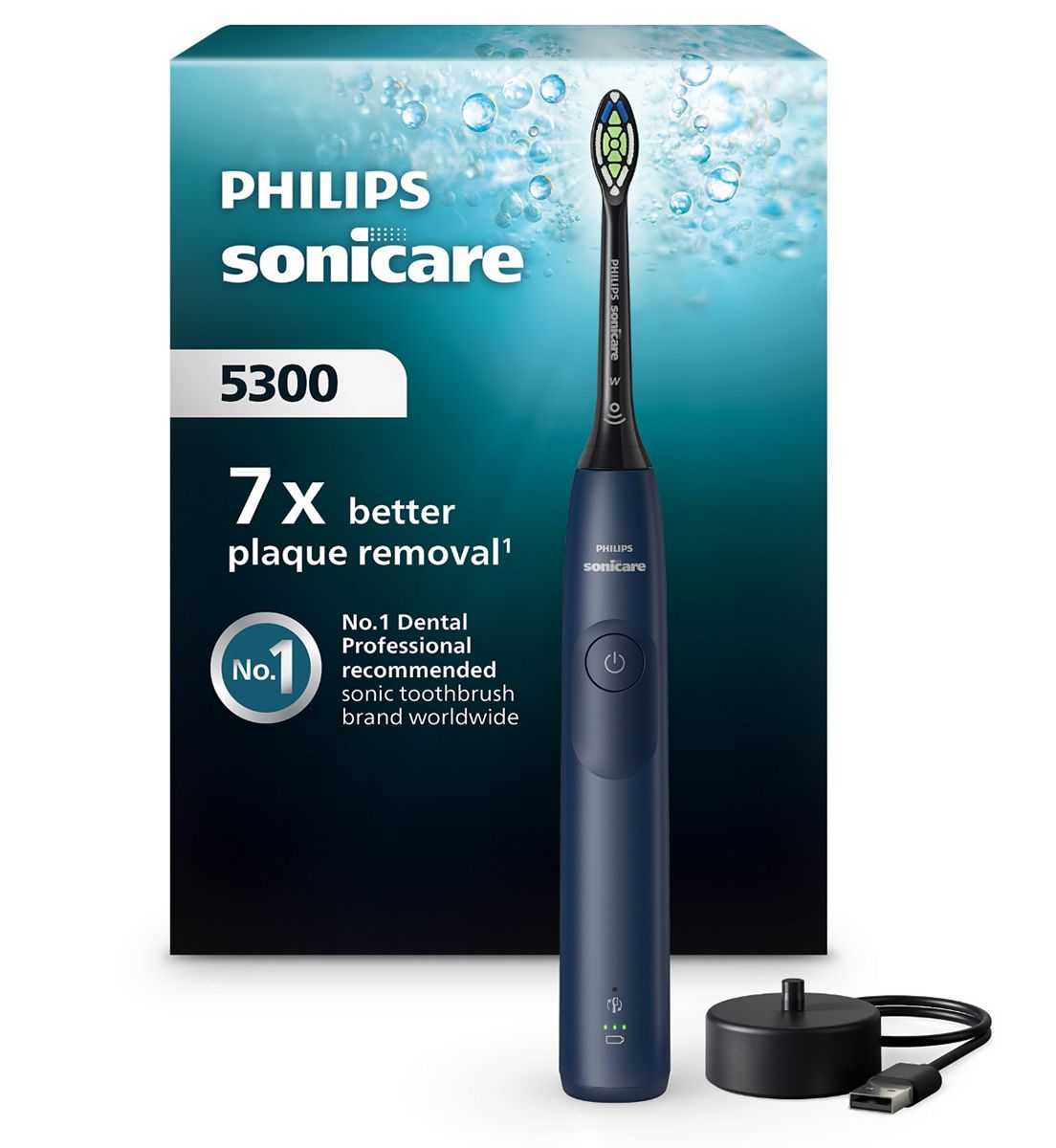 Philips Sonicare 5300 Electric Toothbrush Navy Hx7103/01