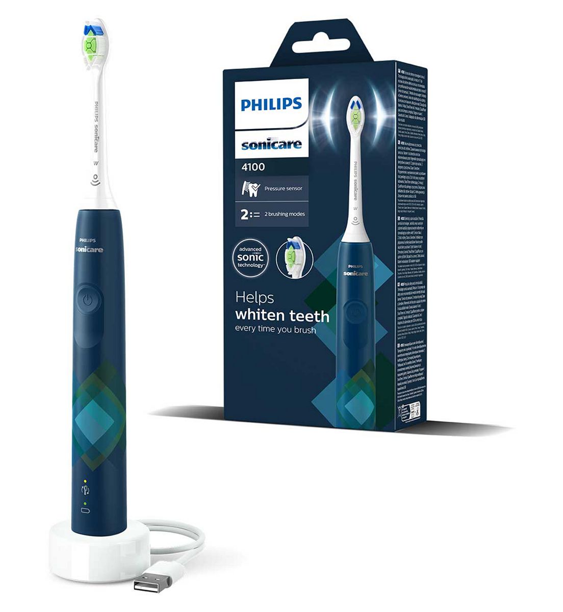 Philips Sonicare Electric Toothbrush 4100 Malibu Blue