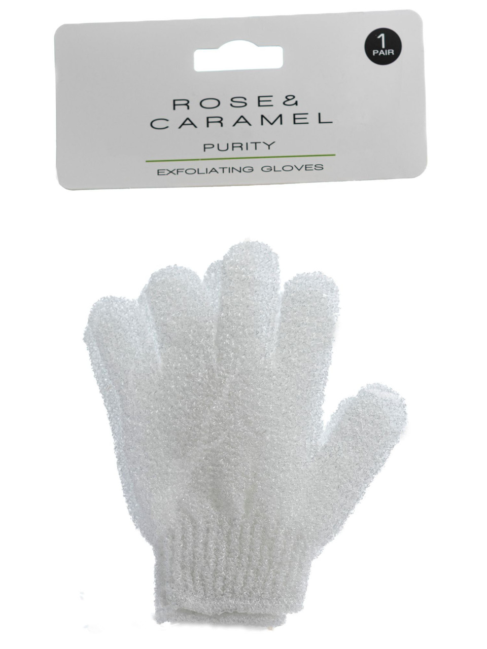 Rose & Caramel White Exfoliating gloves
